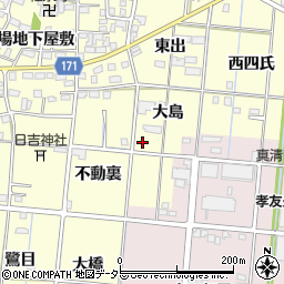 愛知県一宮市大赤見大島21周辺の地図
