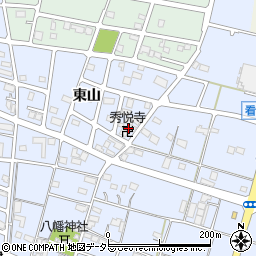 秀悦寺周辺の地図