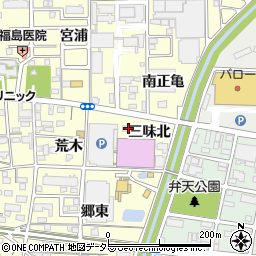 ファミリーマート一宮三味北店周辺の地図