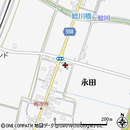 滋賀県高島市永田454周辺の地図