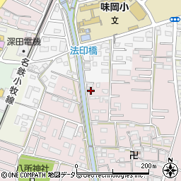 愛知県小牧市東田中2227周辺の地図