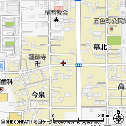 愛知県一宮市三条大平周辺の地図