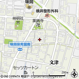 愛知県小牧市文津738-2周辺の地図
