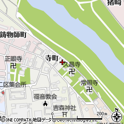 京都府福知山市寺周辺の地図