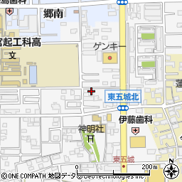 愛知県一宮市東五城南田尾43周辺の地図