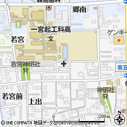 愛知県一宮市東五城南田尾1周辺の地図
