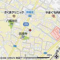 岐阜県養老郡養老町押越457周辺の地図