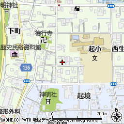 愛知県一宮市起西生出5周辺の地図