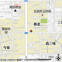 愛知県一宮市三条墓北34周辺の地図