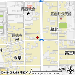愛知県一宮市三条墓北14周辺の地図