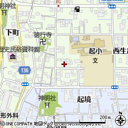 愛知県一宮市起西生出5-12周辺の地図