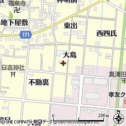 愛知県一宮市大赤見大島19周辺の地図