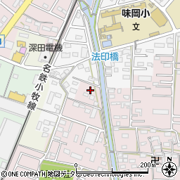愛知県小牧市東田中158周辺の地図
