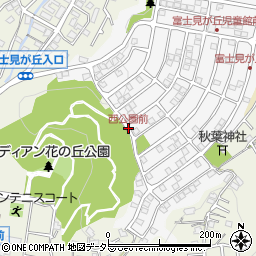 西公園前周辺の地図