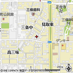 愛知県一宮市三条中26周辺の地図