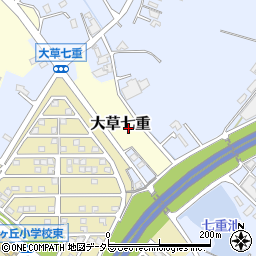 愛知県小牧市大草七重周辺の地図