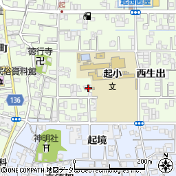 愛知県一宮市起西生出17周辺の地図
