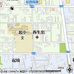 愛知県一宮市起西生出59周辺の地図