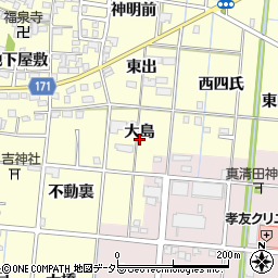 愛知県一宮市大赤見大島15周辺の地図