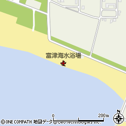 富津海水浴場周辺の地図