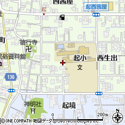 愛知県一宮市起西生出520周辺の地図