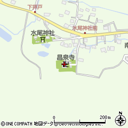 昌泉寺周辺の地図