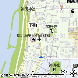 尾西歴史民俗資料館周辺の地図