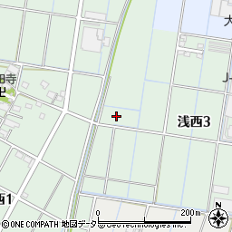 岐阜県大垣市浅西周辺の地図