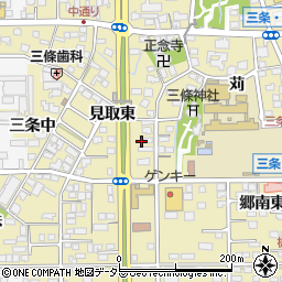 愛知県一宮市三条郷南西周辺の地図