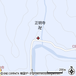京都府南丹市美山町芦生坂尻周辺の地図