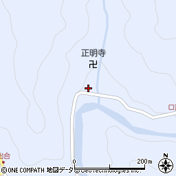 京都府南丹市美山町芦生（坂尻）周辺の地図