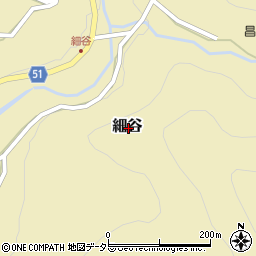 京都府船井郡京丹波町細谷周辺の地図