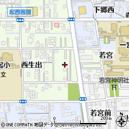 愛知県一宮市起西生出87周辺の地図