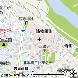 京都府福知山市鋳物師町周辺の地図