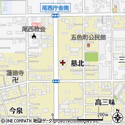 愛知県一宮市三条墓北40周辺の地図