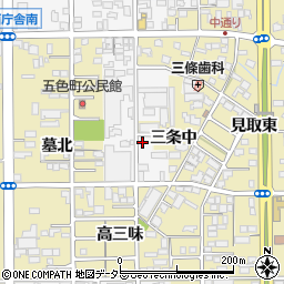 愛知県一宮市東五城中通り西18周辺の地図