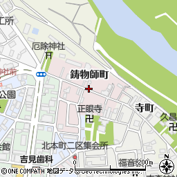 京都府福知山市鋳物師周辺の地図