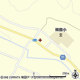 稗原郵便局周辺の地図