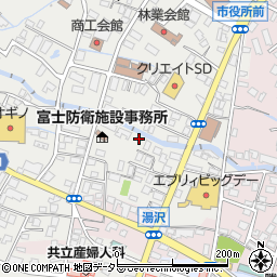 静岡県御殿場市萩原628-21周辺の地図