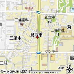 愛知県一宮市三条見取東周辺の地図