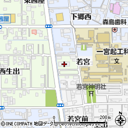 愛知県一宮市起西生出101周辺の地図