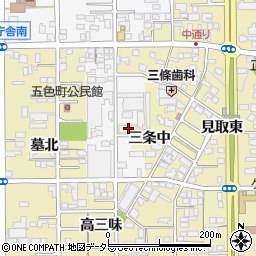 愛知県一宮市三条中20周辺の地図