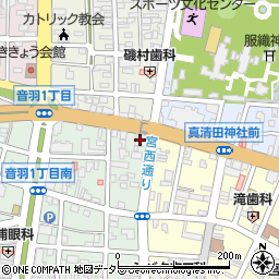 十六銀行一宮支店周辺の地図