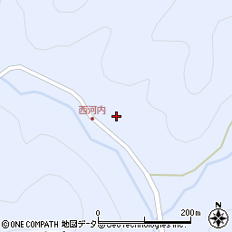 京都府船井郡京丹波町西河内東周辺の地図