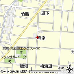 愛知県一宮市千秋町浮野畔添周辺の地図