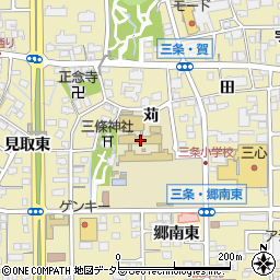 愛知県一宮市三条苅16周辺の地図