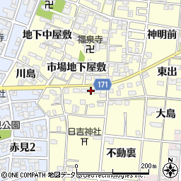 愛知県一宮市大赤見山王裏2910周辺の地図