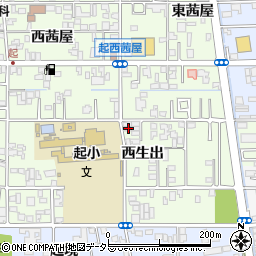 愛知県一宮市起西生出54周辺の地図