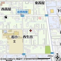 愛知県一宮市起西生出67周辺の地図