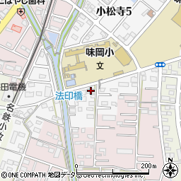 愛知県小牧市小松寺411周辺の地図